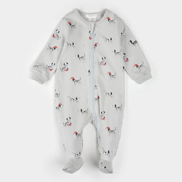 Firefighter Dalmatian Zipper Footie