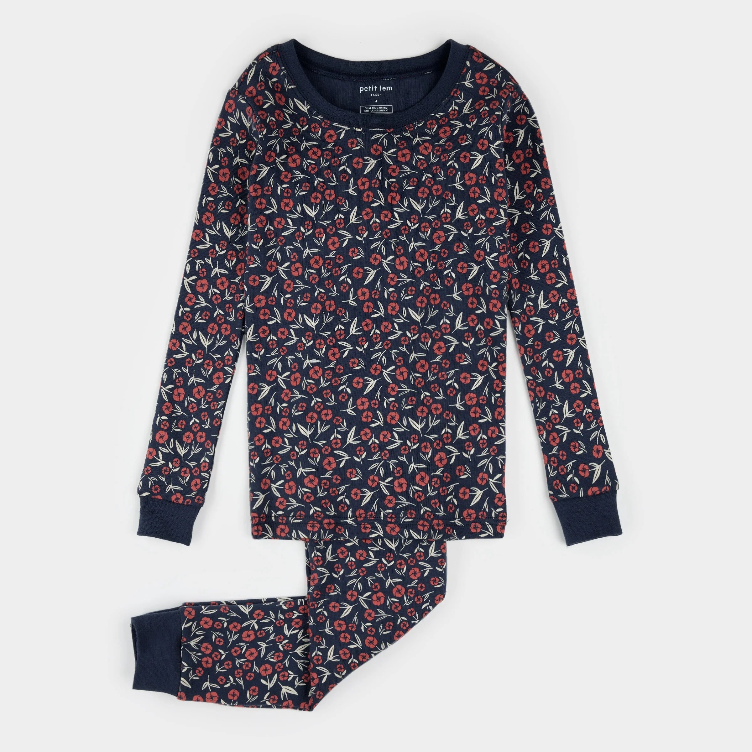 Blue Poppy Pajama Set