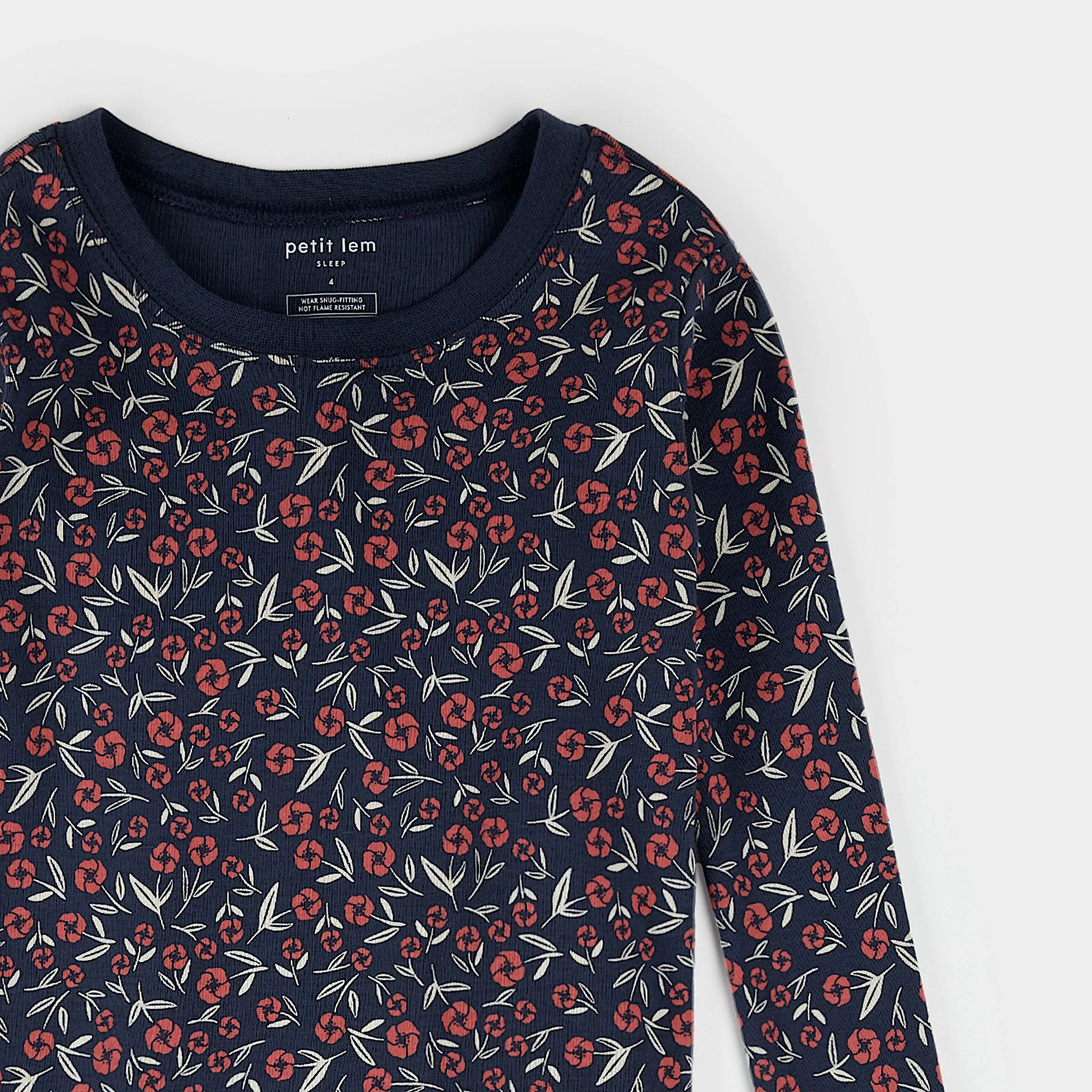 Blue Poppy Pajama Set