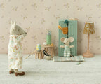 Soft Blue Wooden Mouse Closet