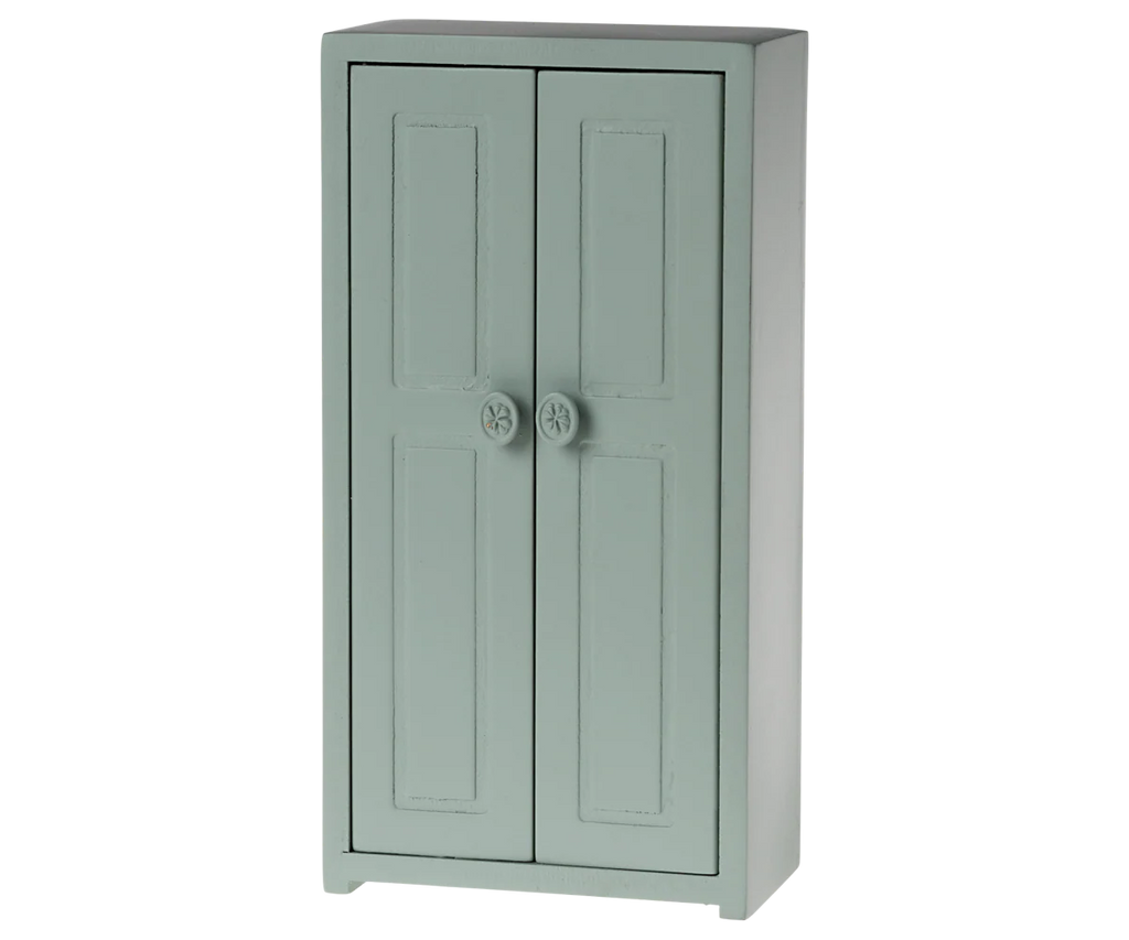 Soft Blue Wooden Mouse Closet