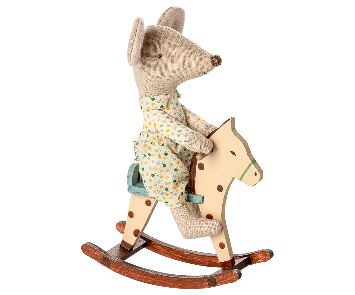 Spotted Mouse Rocking Horse