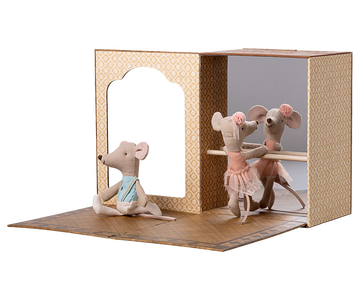 Little Sister & Brother Ballet Mice in Dance Studio