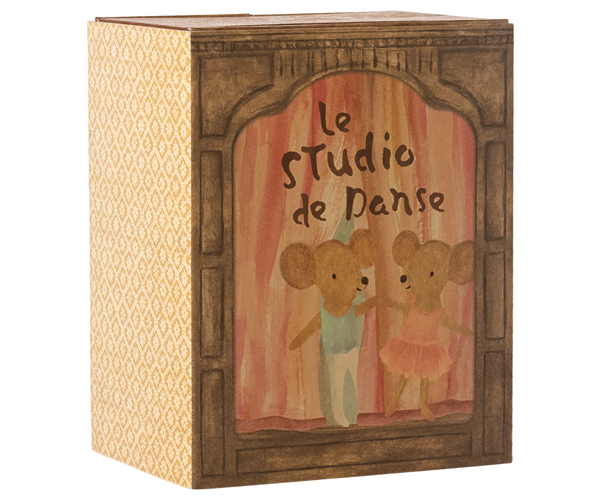 Little Sister & Brother Ballet Mice in Dance Studio