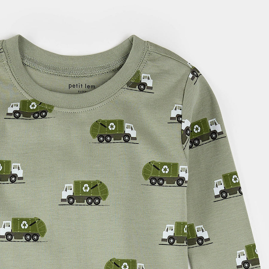 Recycling Truck Pajama Set