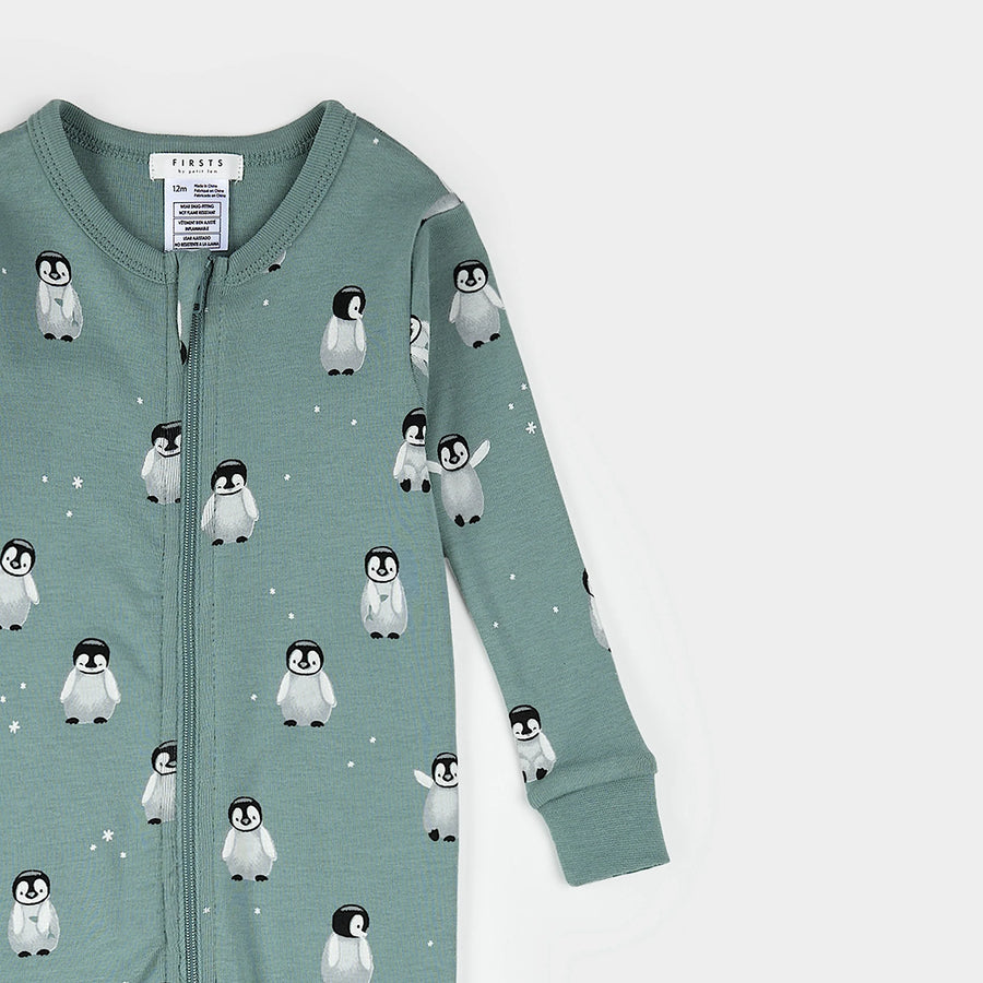 Baby Penguin Convertible Zipper Sleeper
