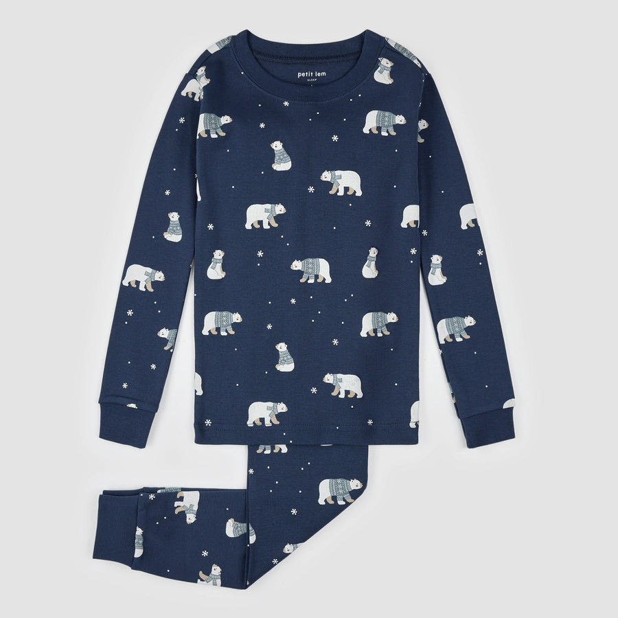 Winter Polar Bear Pajama Set