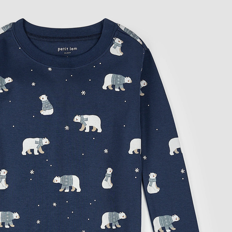 Winter Polar Bear Pajama Set