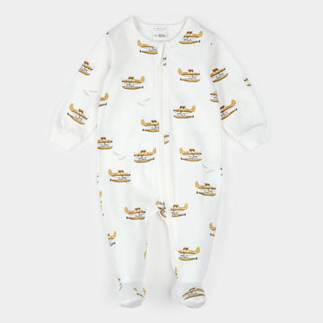Seaplane Zipper Footie