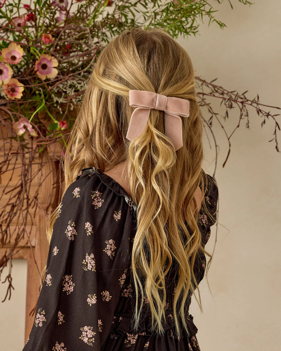 Rose Velvet Bow