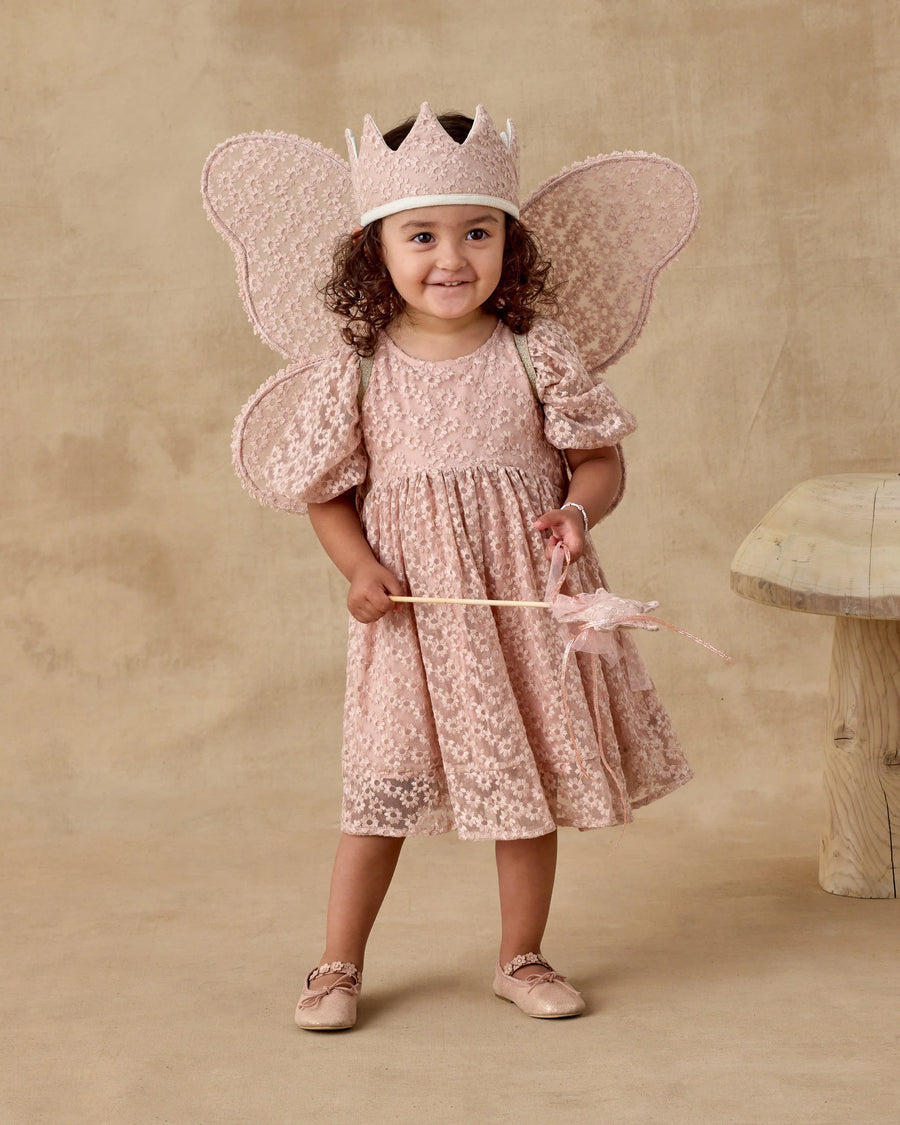 Rose Embroidered Daisy Luna Dress