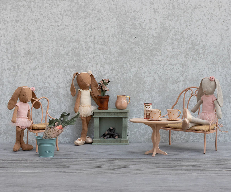 Dark Powder Miniature Vintage Bench