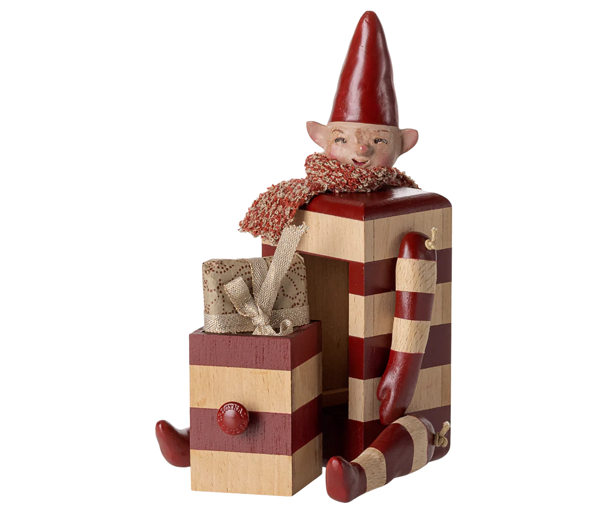 Red Elf with Drawer
