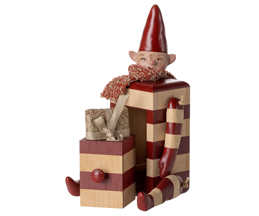 Red Elf with Drawer