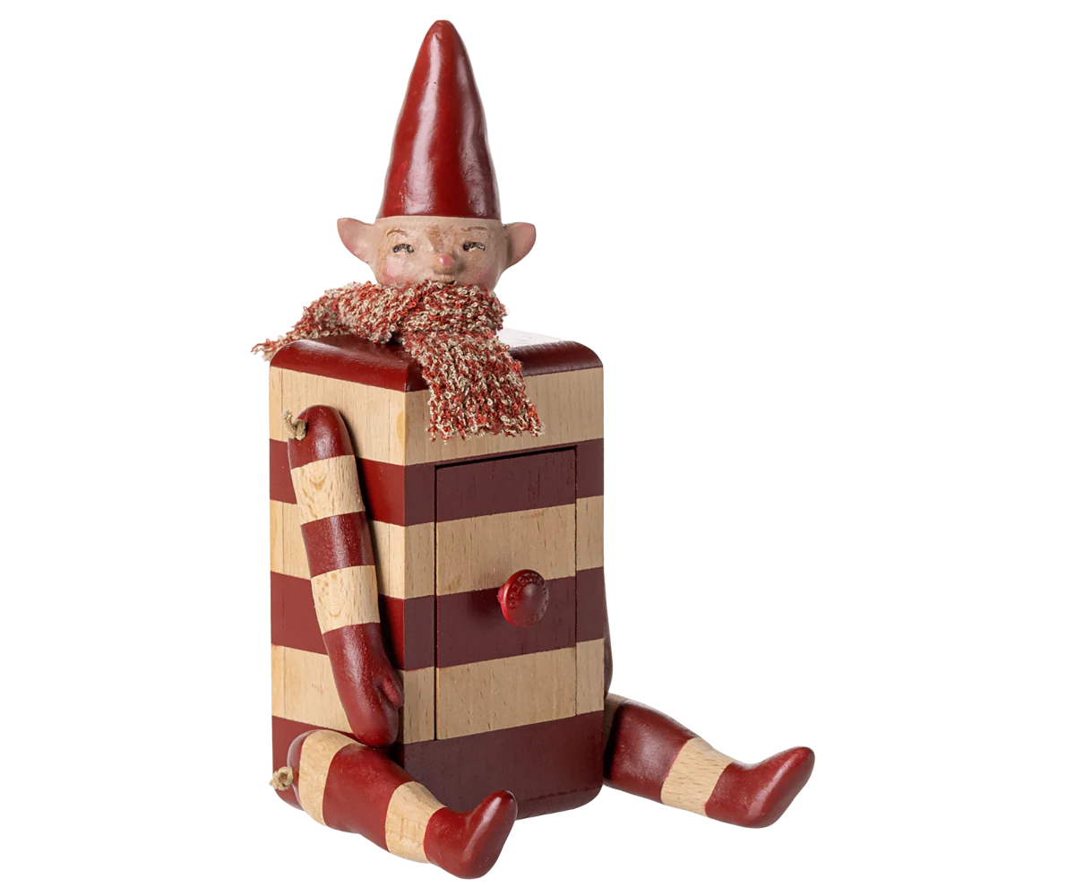 Red Elf with Drawer