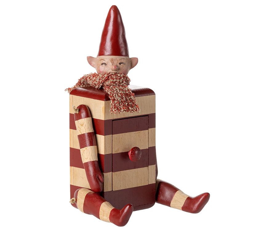 Red Elf with Drawer