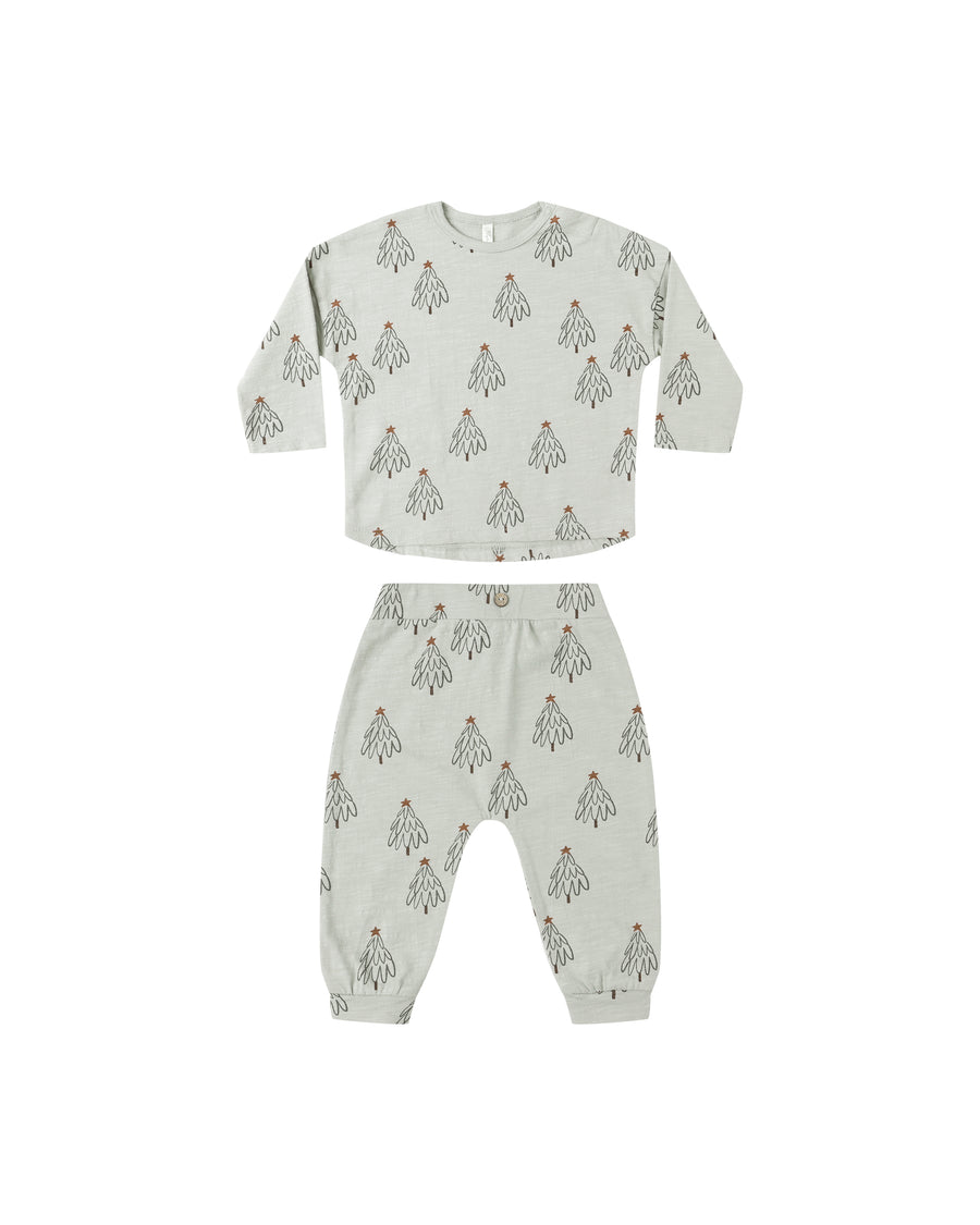 Trees Long Sleeve Tee & Pant Set