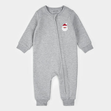 Santa Baby Fleece Playsuit