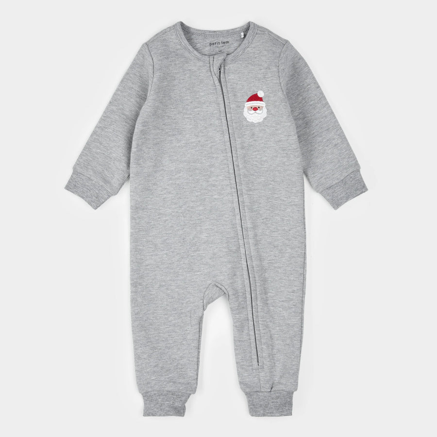 Santa Baby Fleece Playsuit