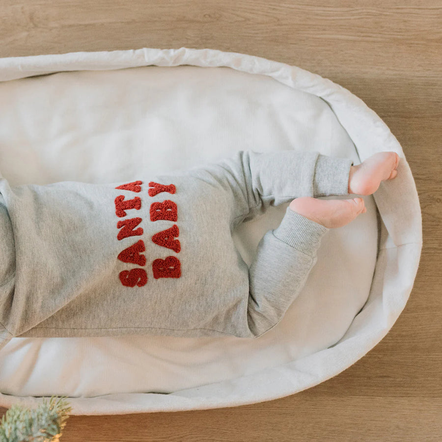 Santa Baby Fleece Playsuit