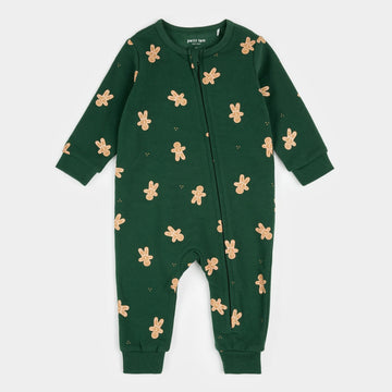 Gingerbread Man Fleece Playsuit