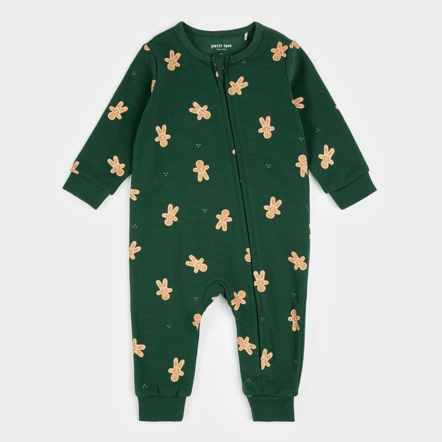 Gingerbread Man Fleece Playsuit
