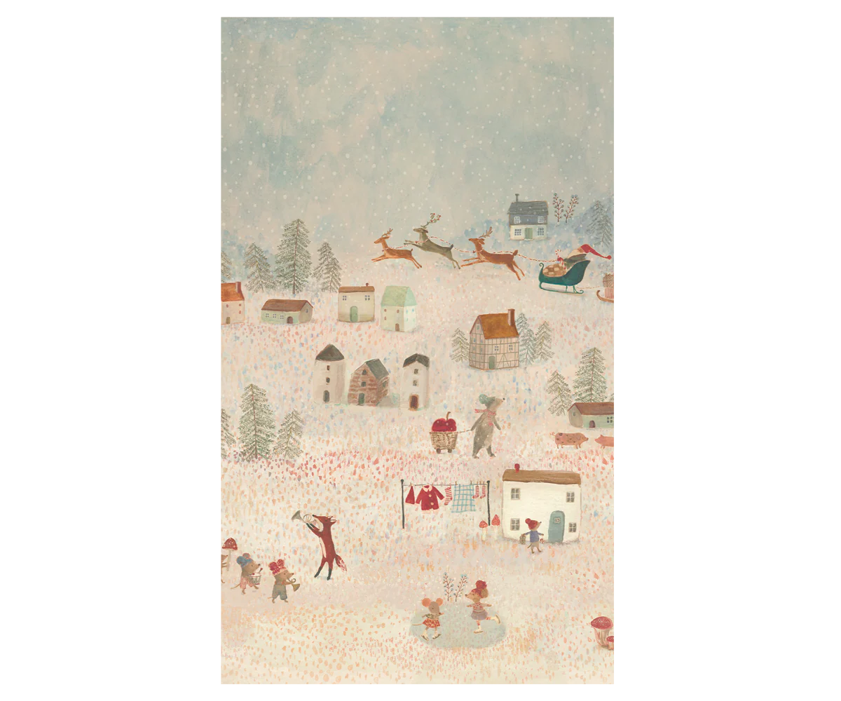 Santa is Coming Gift Wrap