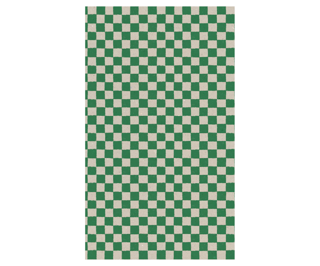 Green Checker Gift Wrap