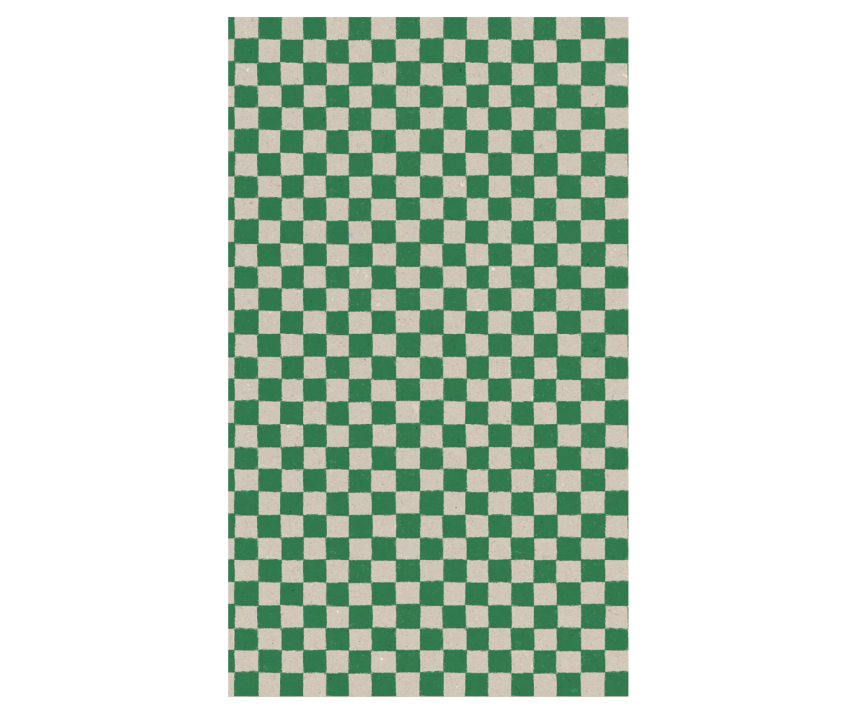 Green Checker Gift Wrap