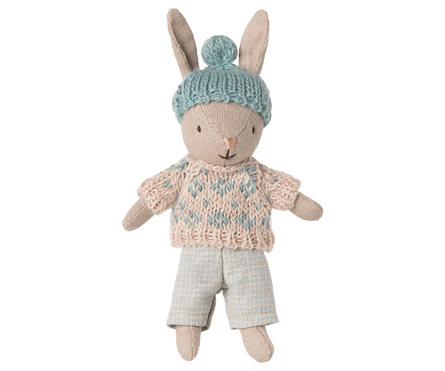 Sand Micro Winter Bunny - Mint