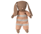 Brown Micro Bunny - Dusty Rose Knitted Suit