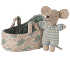 Blue Baby Mouse in Carrier