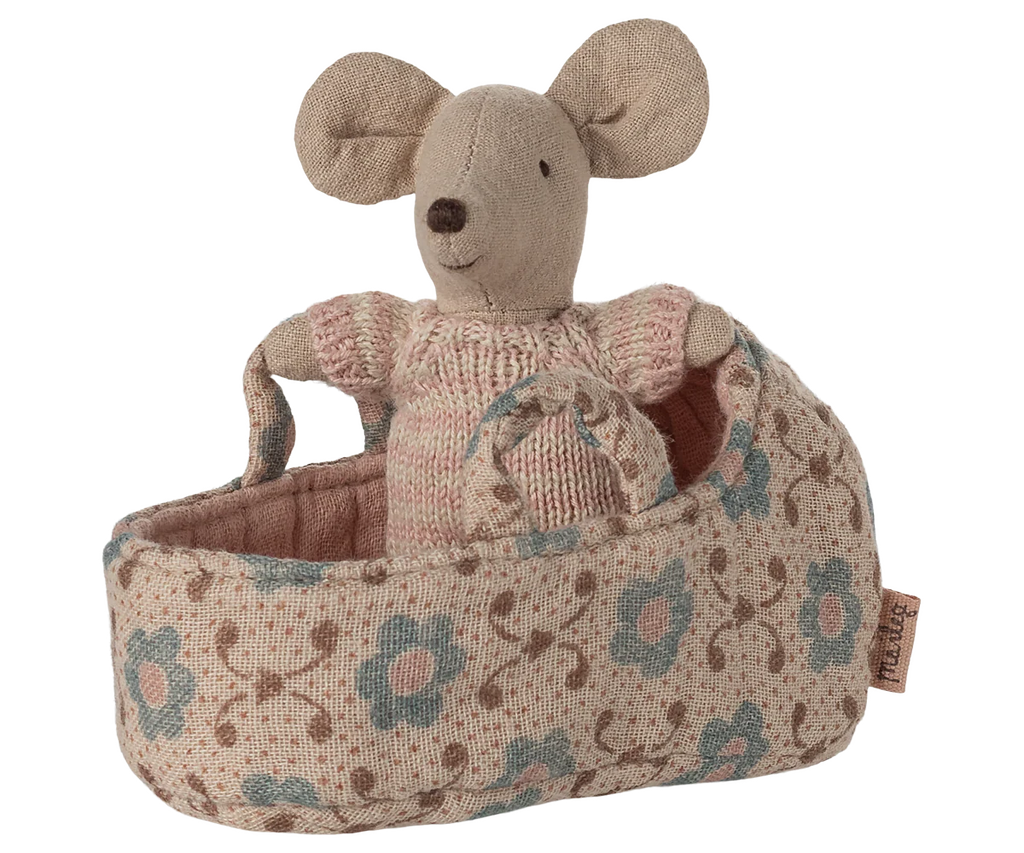 Rose Baby Mouse in Carrier