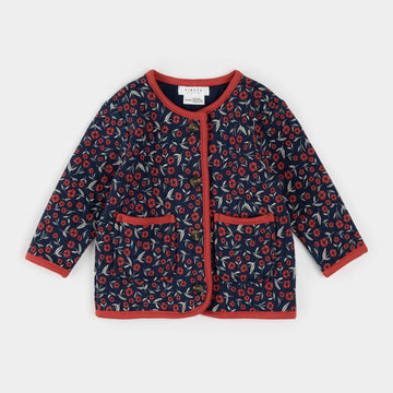 Poppy Blue Quilted Cardigan