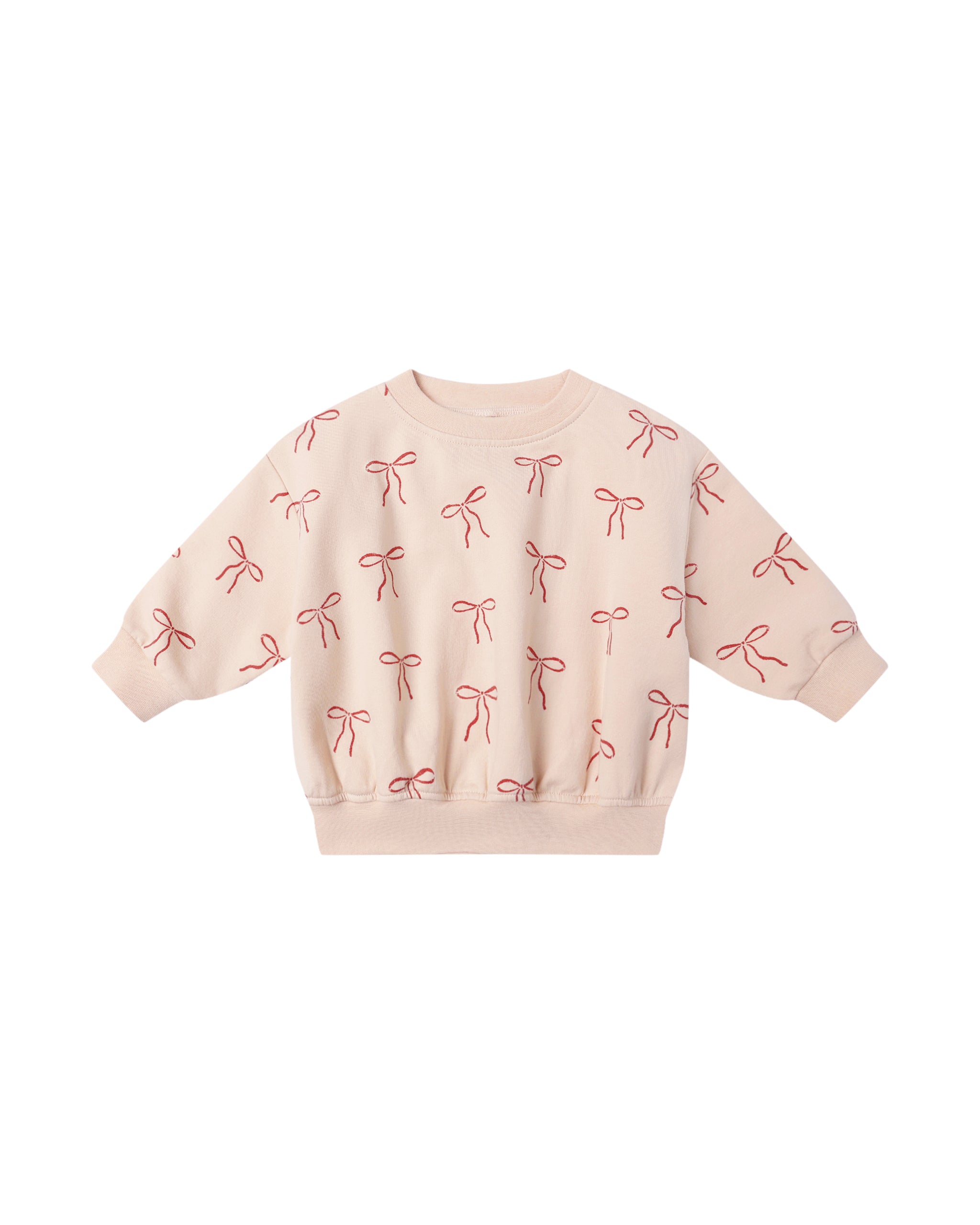 Red Bows Relaxed Fleece Sweatshirt