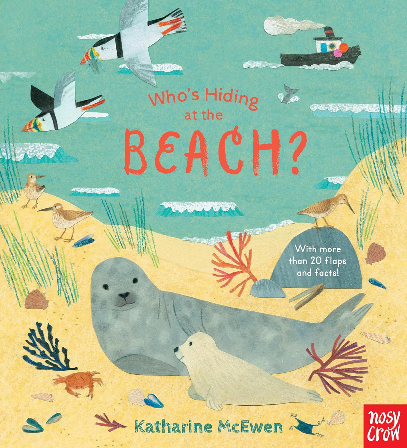 Who's Hiding at the Beach? Lift the Flap Board Book