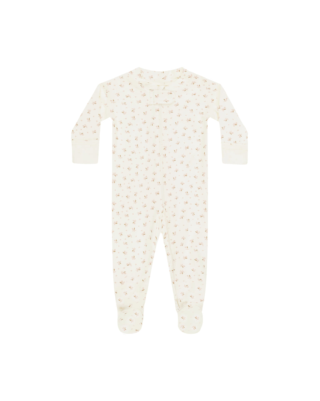 Fleur Long Sleeve Zipper Footie