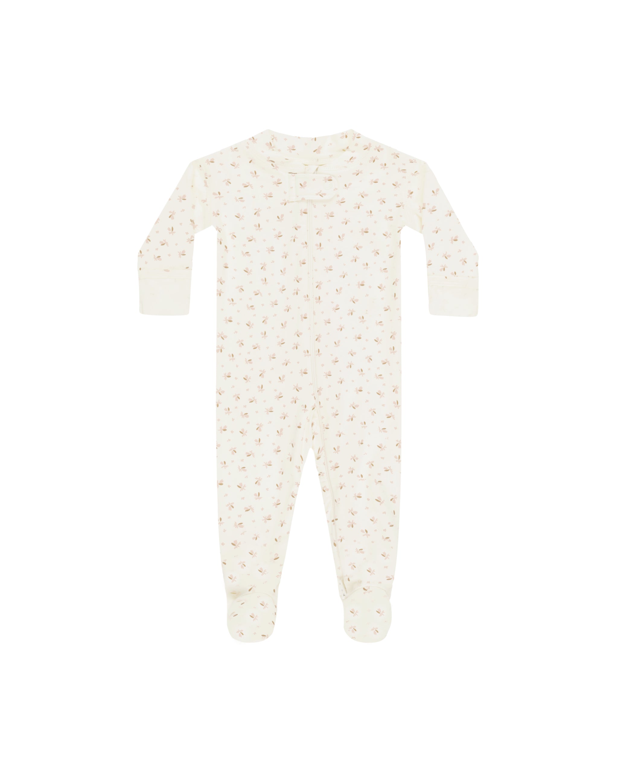 Fleur Long Sleeve Zipper Footie