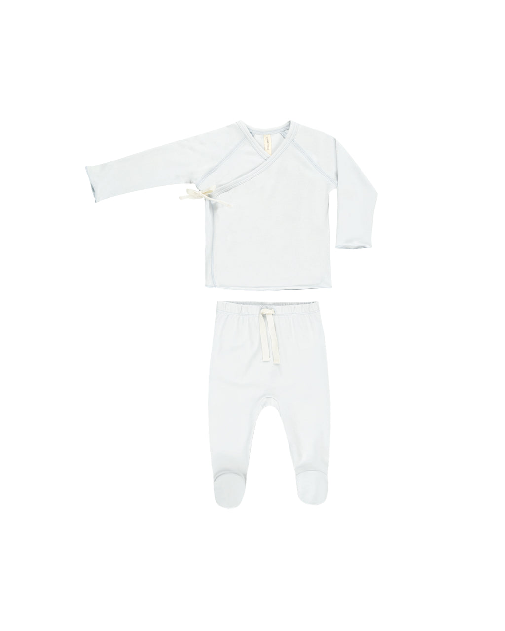 Fog Wrap Top + Footed Pant Set