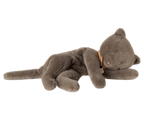 Grey Medium Sleeping Plush Kitten