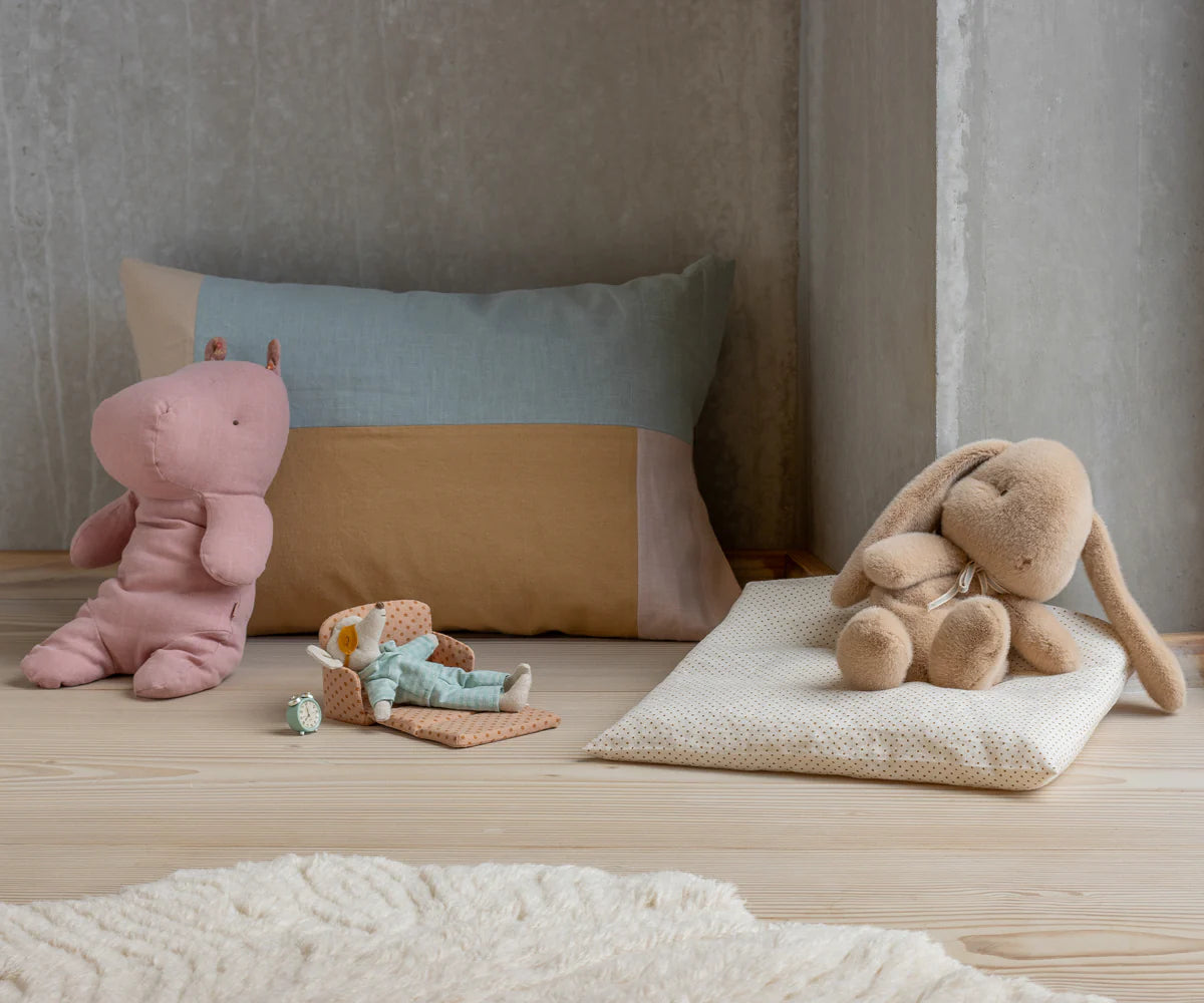 Medium Cream Peach Plush Bunny