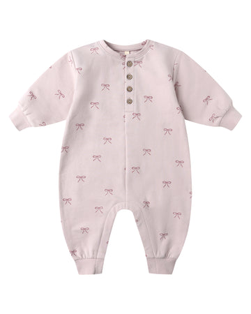 Bows Relaxed Fleece Jumpsuit