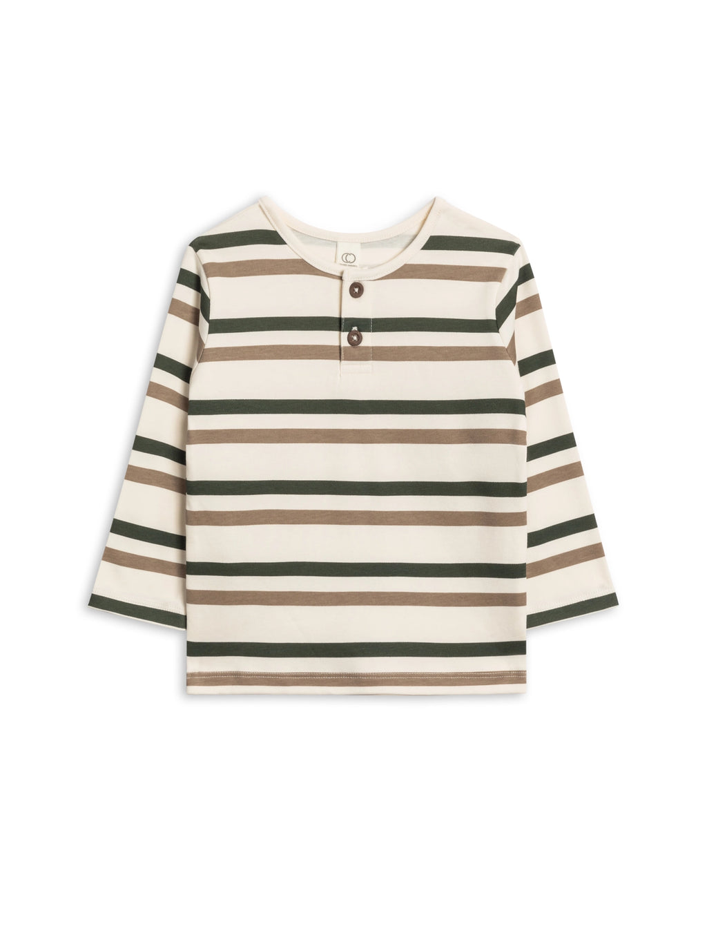 Pine Stripe Reef Long Sleeve Henley