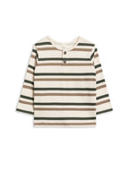 Pine Stripe Reef Long Sleeve Henley