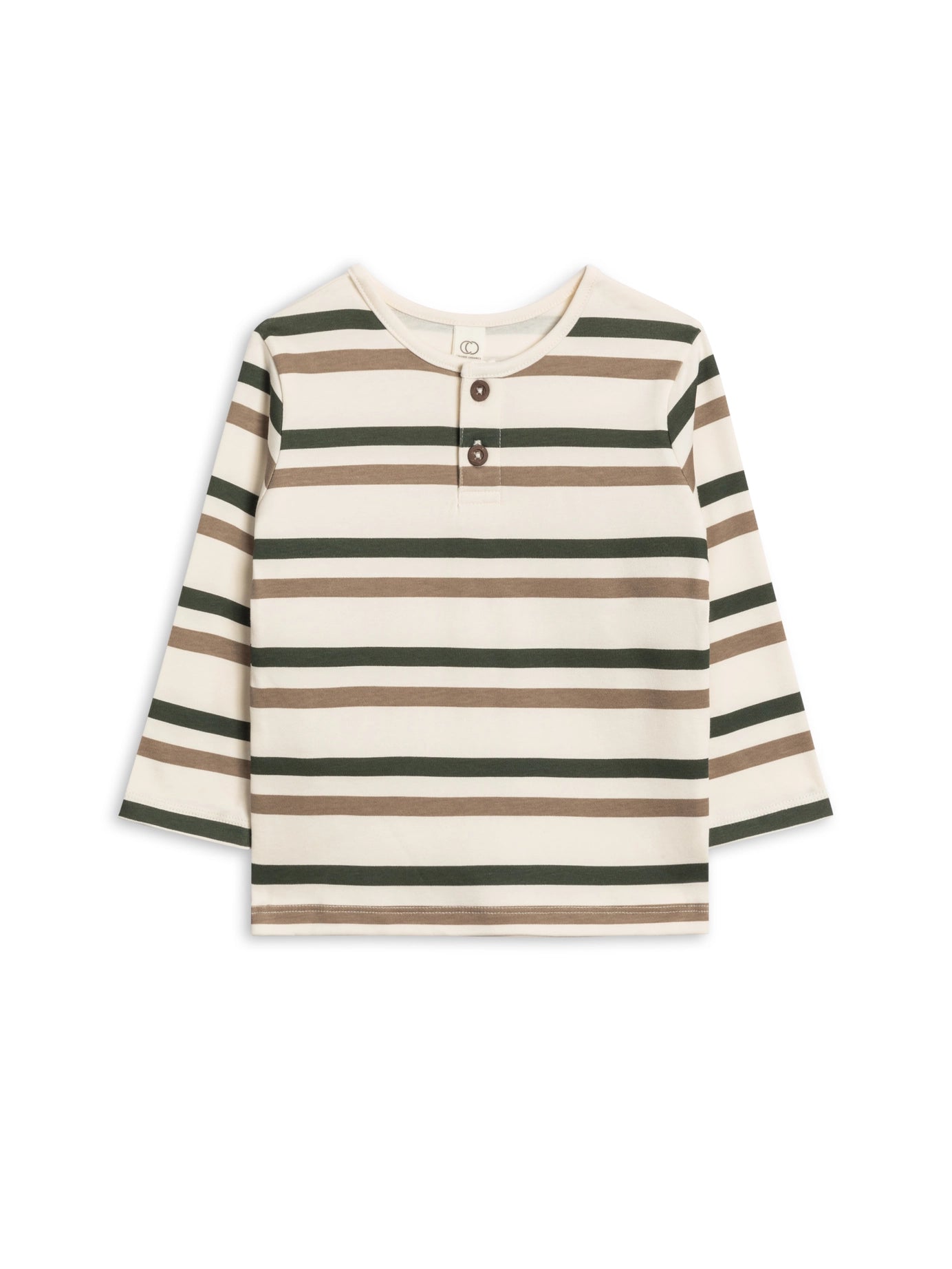 Pine Stripe Reef Long Sleeve Henley