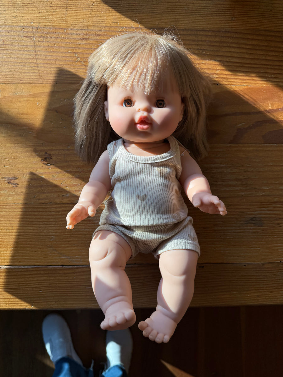 Zoé Baby Doll in Heart Two Piece Set (34 cm)