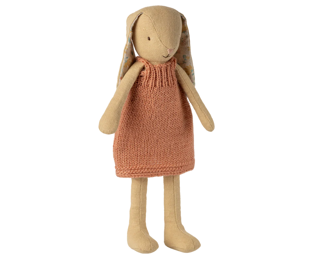 Cream Yellow Bunny Knitted Dress - Size 2