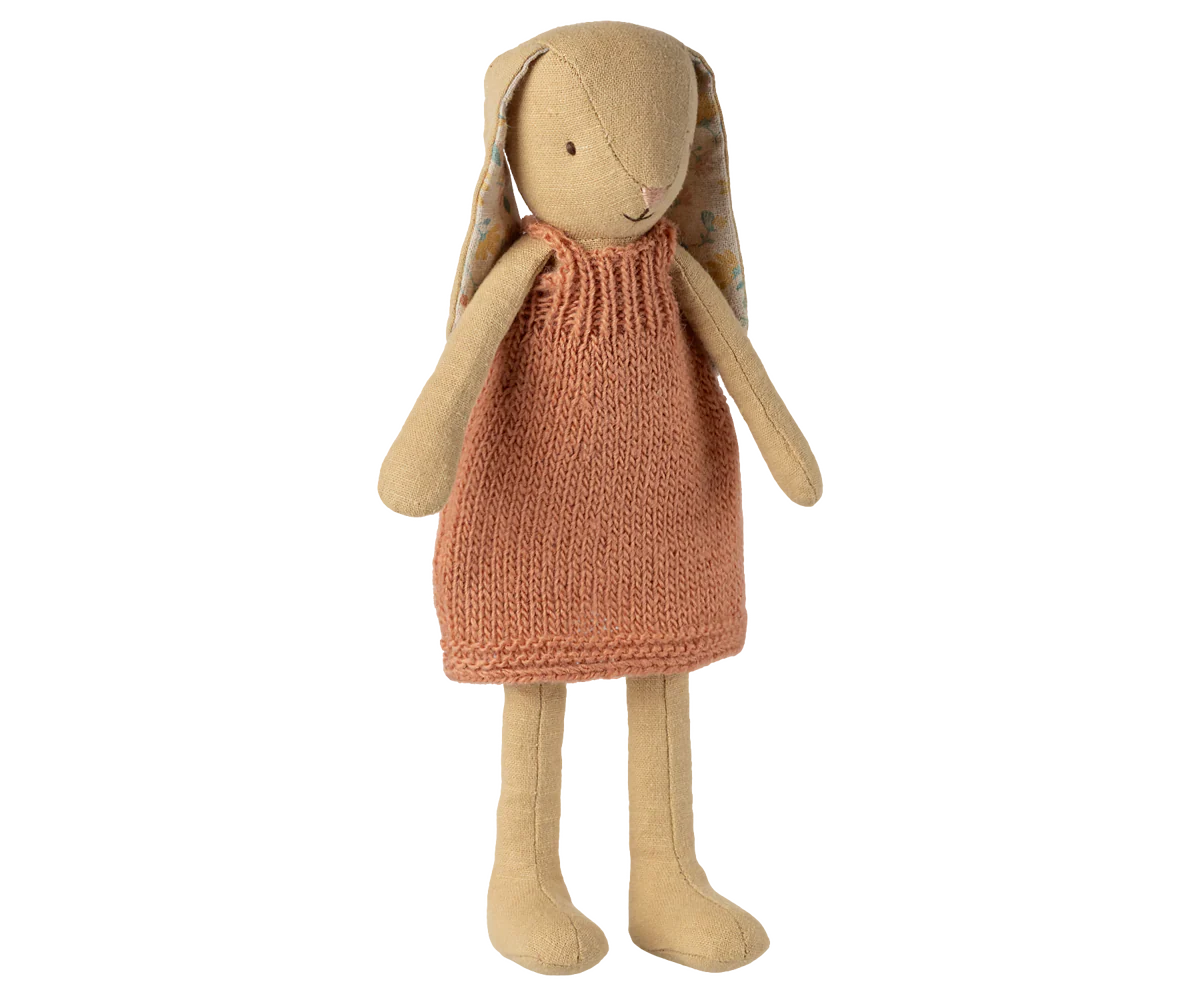 Cream Yellow Bunny Knitted Dress - Size 2