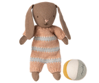 Brown Micro Bunny Set - Dusty Rose