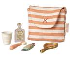 Coral Stripe Mouse Toothbrush Set